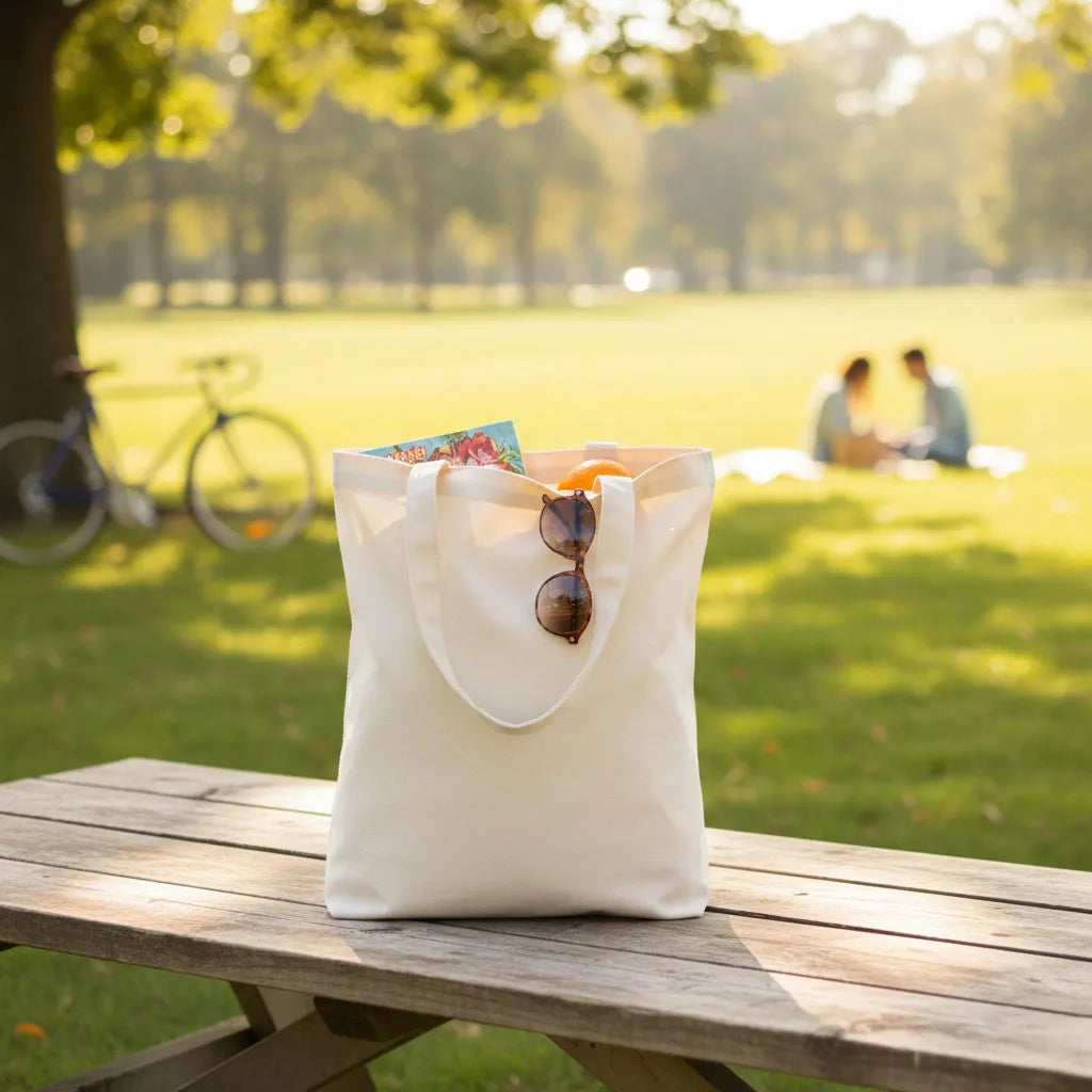 Alt Körüklü Kanvas Çanta