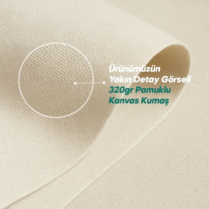 Alt Körüklü Kanvas Çanta