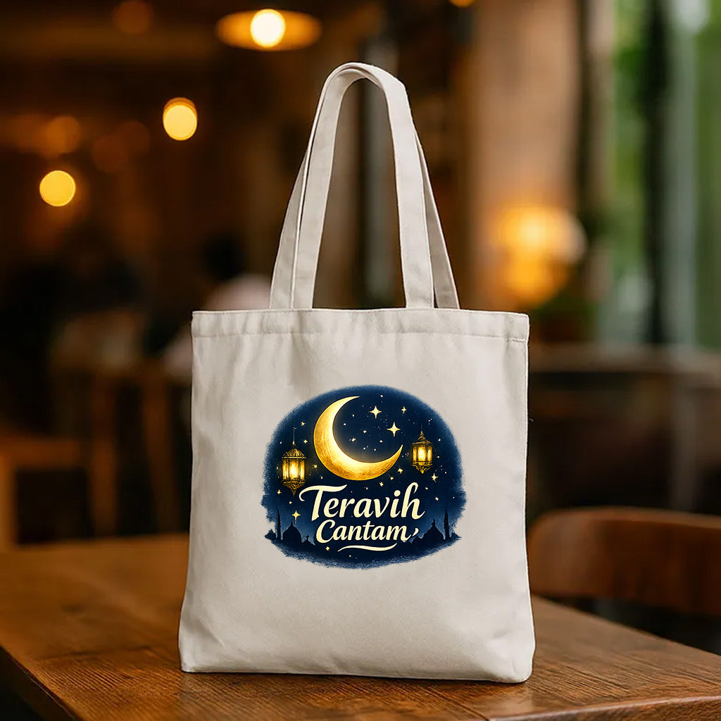 Teravih Çantam 35x40 cm | Baskılı Bez Çanta No:1