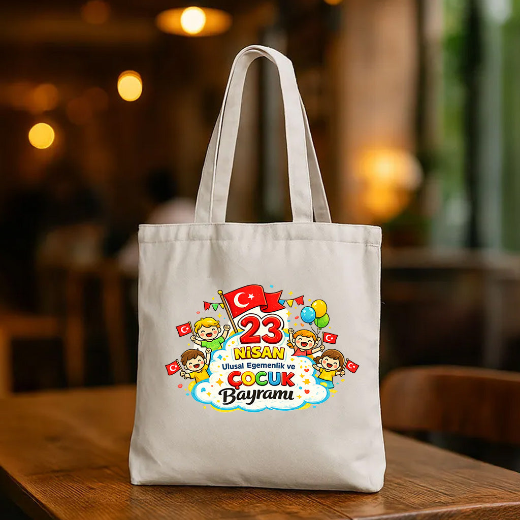 23 Nisan Ulusal Egemenlik ve Çocuk Bayramı Bez Çanta 35x40 cm | No:1