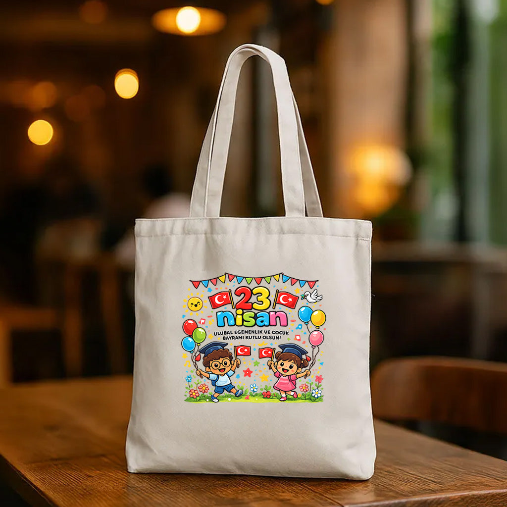 23 Nisan Ulusal Egemenlik ve Çocuk Bayramı Bez Çanta 35x40 cm | No:2