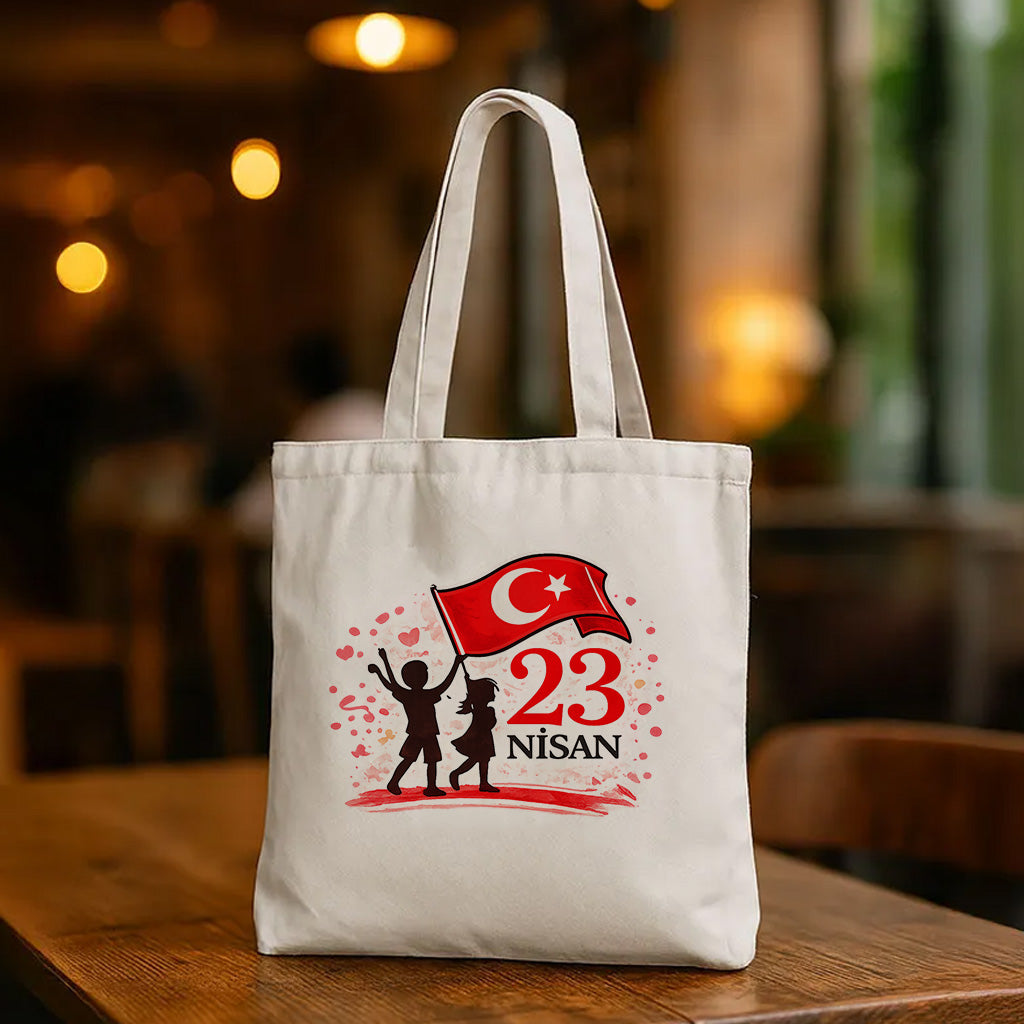 23 Nisan Ulusal Egemenlik ve Çocuk Bayramı Bez Çanta 35x40 cm | No:5